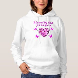 BLESSED 75. GEBURTSTAG HOODIE