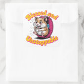 Blessed And Unstoppable Quadratischer Aufkleber (Tasche)