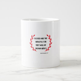 Blessed Are The Merciful Christmas Mug Jumbo-Tasse