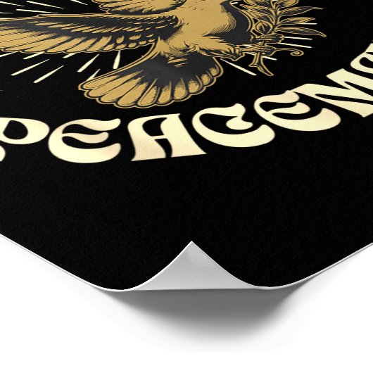 Blessed Are The Peacemakers Matthew 5 9 Christian  Poster (Ecke)