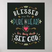 Blessed are the Pure in Heart Art Print Poster (Vorne)
