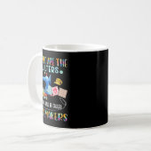 Blessed Are The Quilters Funny Sewing Quote Gift Kaffeetasse (Vorderseite Links)
