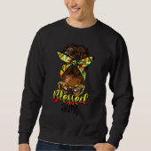 Blessed Aunt Bun Hair Black Girl outfit for Thanks Sweatshirt (Vorderseite)