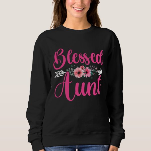Blessed Aunt Mother s Day Blessed Auntie Sister M Sweatshirt (Vorderseite)