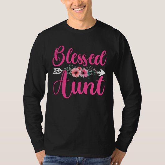 Blessed Aunt Mother s Day Blessed Auntie Sister M T-Shirt (Vorderseite)