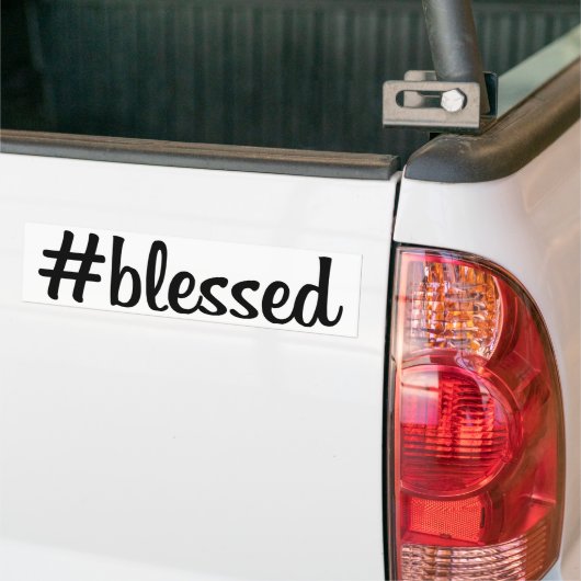#blessed Autoaufkleber (Auf Lkw)