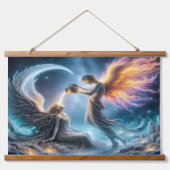 Blessed Be Wandteppich Mit Holzrahmen (Vorne)