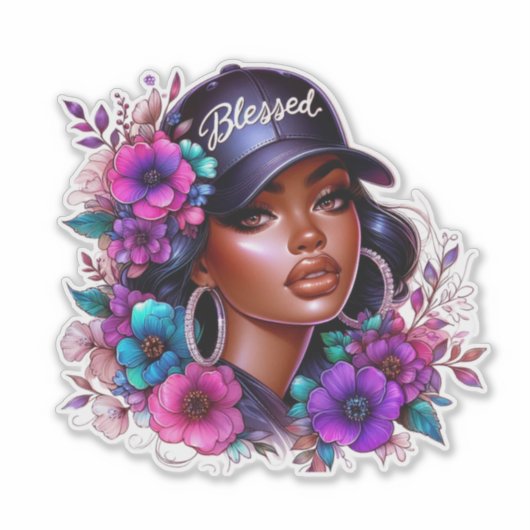 Blessed Beauty Sticker (Vorderseite)