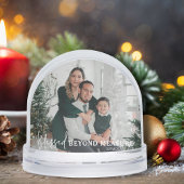 Blessed Beyond Measure Modern Two Photo Keepsake Schneekugeln
