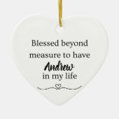 Blessed Beyond Measure Ornament (Vorne)