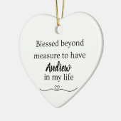 Blessed Beyond Measure Ornament (Links)