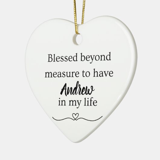 Blessed Beyond Measure Ornament (Links)