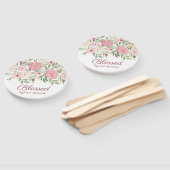 Blessed Beyond Measure Pink Floral  Fächer (Non-assembled)