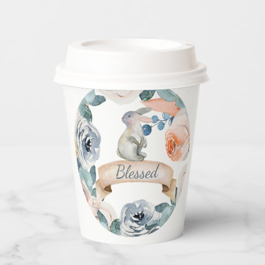 Blessed Bunny Paper Cups Pappbecher (Vorderseite)