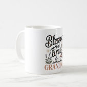 Blessed But Tired Grandma Mug Kaffeetasse (Vorderseite Links)
