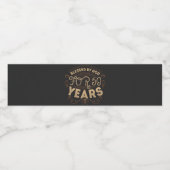 Blessed by God for 50 years, 50th birthday design Wasserflaschenetikett (Einzelnes Label)