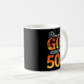Blessed By God For 50 Years Old Gift 50th Birthday Kaffeetasse (VorderseiteRechts)