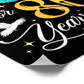 Blessed By God For 80 Years Old 80 Birthday 80th B Poster (Ecke)