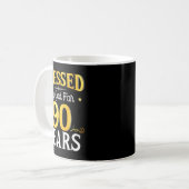 Blessed By God For 90 Years 90th Birthday Men Wome Kaffeetasse (Vorderseite Links)
