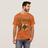 Blessed By God For 90 Years Sunflower Leopard vint T-Shirt (Vorne ganz)