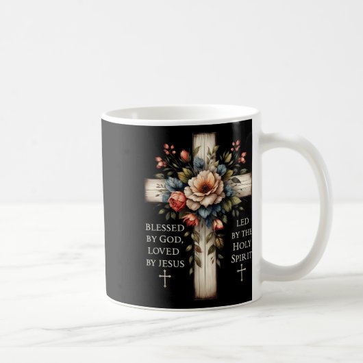 Blessed By God Loved By Jesus Funny Easter Jesus C Kaffeetasse (Rechts)