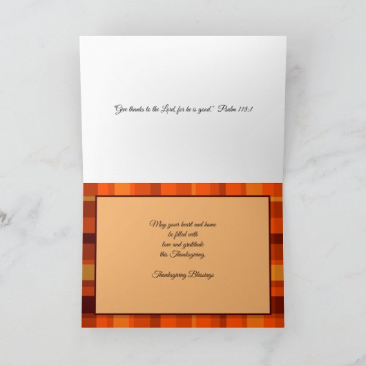 Blessed by God Thanksgiving Card Karte (Innenseite)