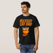 BLESSED CAT DAD GINGER T-SHIRT (Vorne ganz)