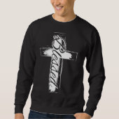 Blessed Christian Cross Sweatshirt (Vorderseite)