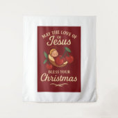 Blessed Christmas by Sweet Cherry Wandteppich (Vorderseite)