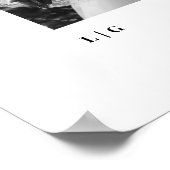 Blessed Couples Monogram Newlywed Gift Poster (Ecke)