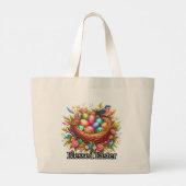 Blessed Easter -Easter Tote Bag Jumbo Stoffbeutel (Rückseite)