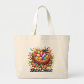 Blessed Easter -Easter Tote Bag Jumbo Stoffbeutel (Vorne)