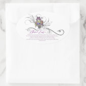 Blessed Easter Oval Sticker (Tasche)