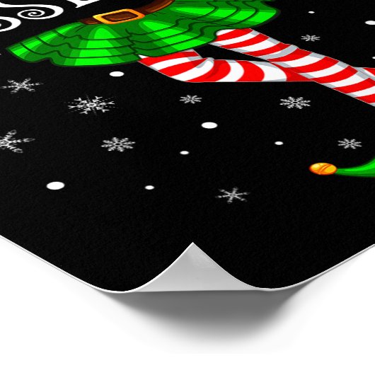 Blessed Elf Christmas Matching Family Women Girls Poster (Ecke)