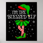 Blessed Elf Christmas Matching Family Women Girls Poster (Vorne)