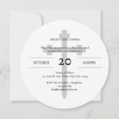 Blessed Evening Christian Dinner Invitation Einladung (Rückseite)