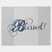 Blessed! Fleece Blanket (Vorderseite (Horizontal))