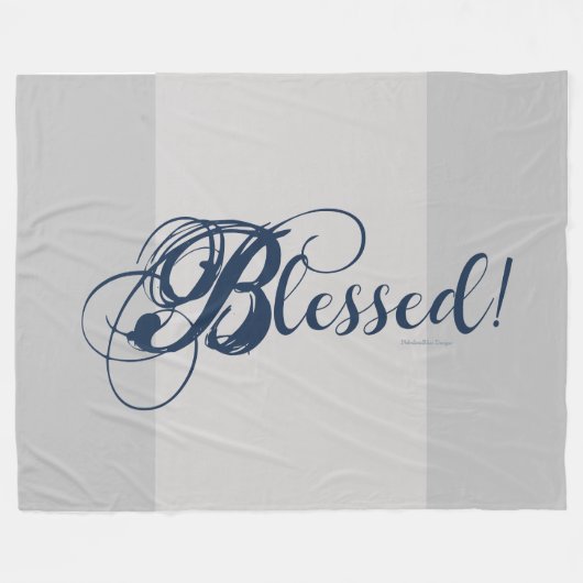 Blessed! Fleece Blanket (Vorderseite (Horizontal))