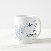 Blessed Floral Christian Wall Art Kaffeetasse (VorderseiteRechts)