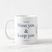 Blessed Floral Christian Wall Art Kaffeetasse (Links)