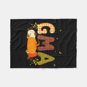 Blessed Gma Pumpkin Fall Autumn Thanksgiving Mom W Fleecedecke (Vorderseite (Horizontal))