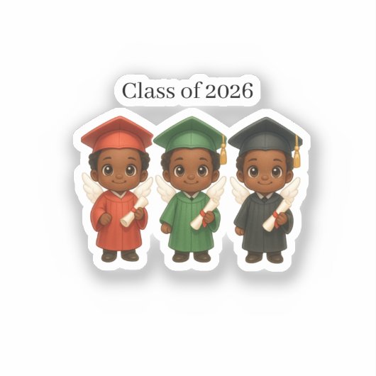 Blessed & Graduating 2026  Aufkleber (Vorderseite)