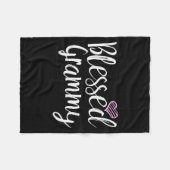 Blessed Grammy - Grandma Fleecedecke (Vorderseite (Horizontal))
