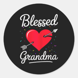 Blessed grandma shirt women happy mothers day  runder aufkleber