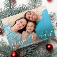 Blessed & Grateful Christmas Holiday Fun Photo