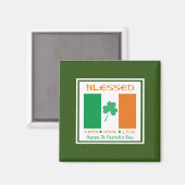 BLESSED Happy St Patrick's Day Magnet (Vorderseite/Rückseite)