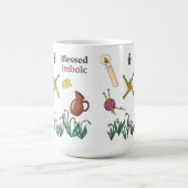 Blessed Imbolc Mug Pagan Seasonal Design Kaffeetasse (Mittel)