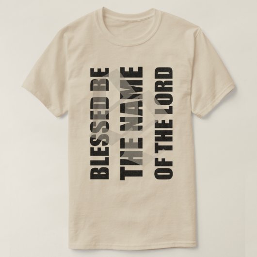 Blessed ist der Name des Lords t durch feindliches T-Shirt (Design vorne)