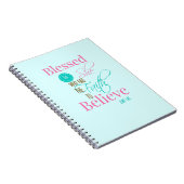 "Blessed ist sie" Aquaglaubenzeitschrift Notizblock (Rechte Seite)