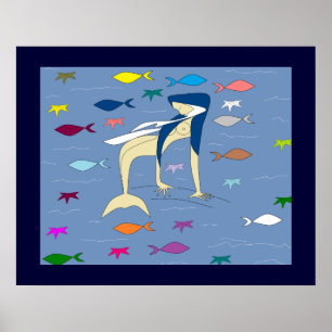 BLESSED JUNGFRAU MERMAID POSTER